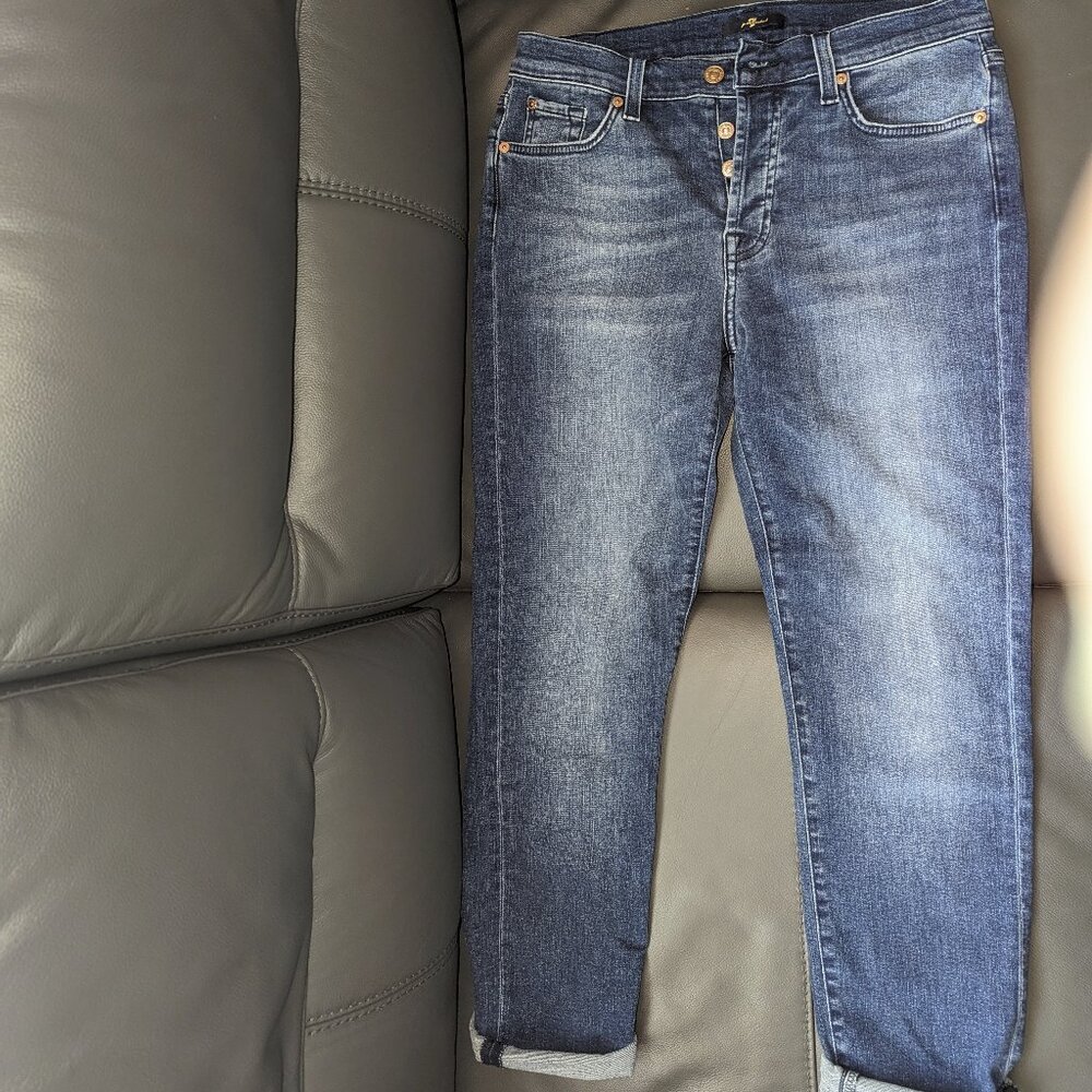 Left hand button fly 7fam - Josefina Ankle Jean - sz.27